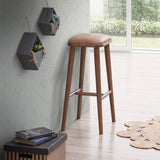 English Elm Ashcroft Furniture - Jason  Pu Leather Bar Stool