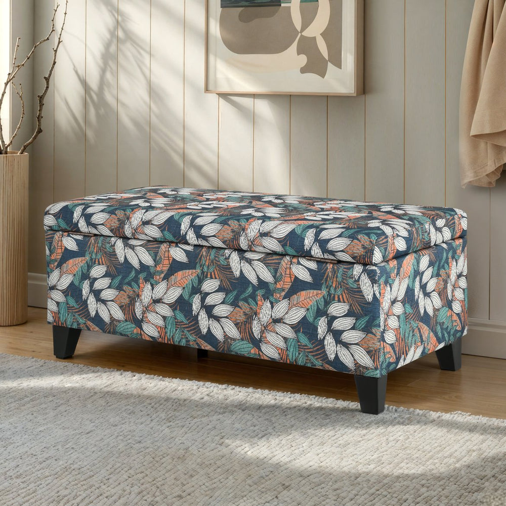 English Elm Christopher Knight Home® - Storage Ottoman - Floral Upholstered Design For Stylish Seating, Smart Storage & Home Décor Charm N769P236407A