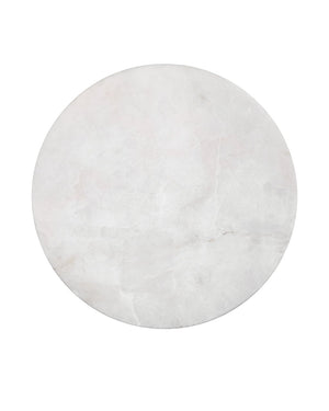 Currey & Company Eleanora Drinks Table - Elegant Alabaster & Brass Pedestal, Modern Design For Sophisticated Spaces White Alabaster ,Brass 3000-0320-currey-company