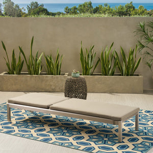 English Elm Christopher Knight Home® - CAPE Khaki Lounge Cushion Set — Water-Resistant Fabric, Removable Zipper Covers, Ties, 77.5"x25.2" 57592.00CUSH