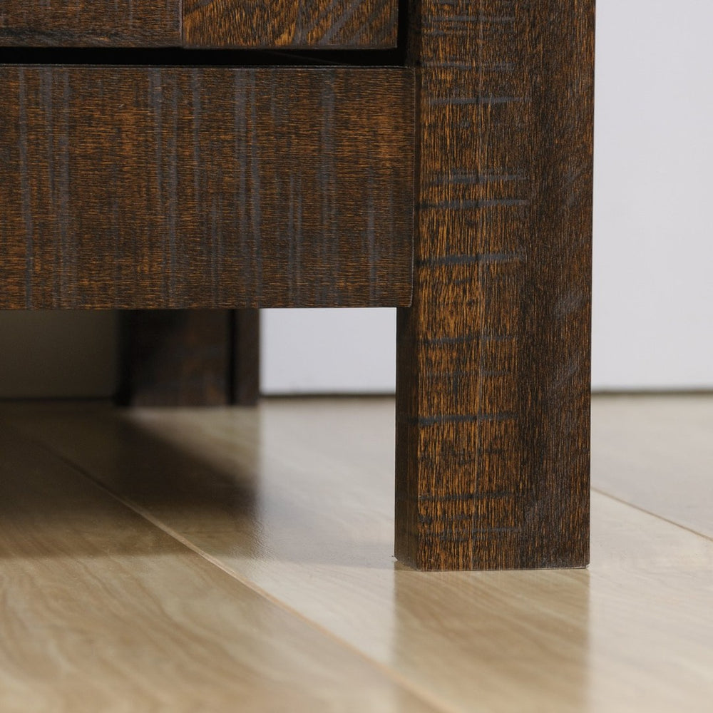 English Elm Storage Cabinet - Compact Walnut Organizer With Adjustable Shelves & Hidden Drawer For Small Spaces B356P367773-GIGA