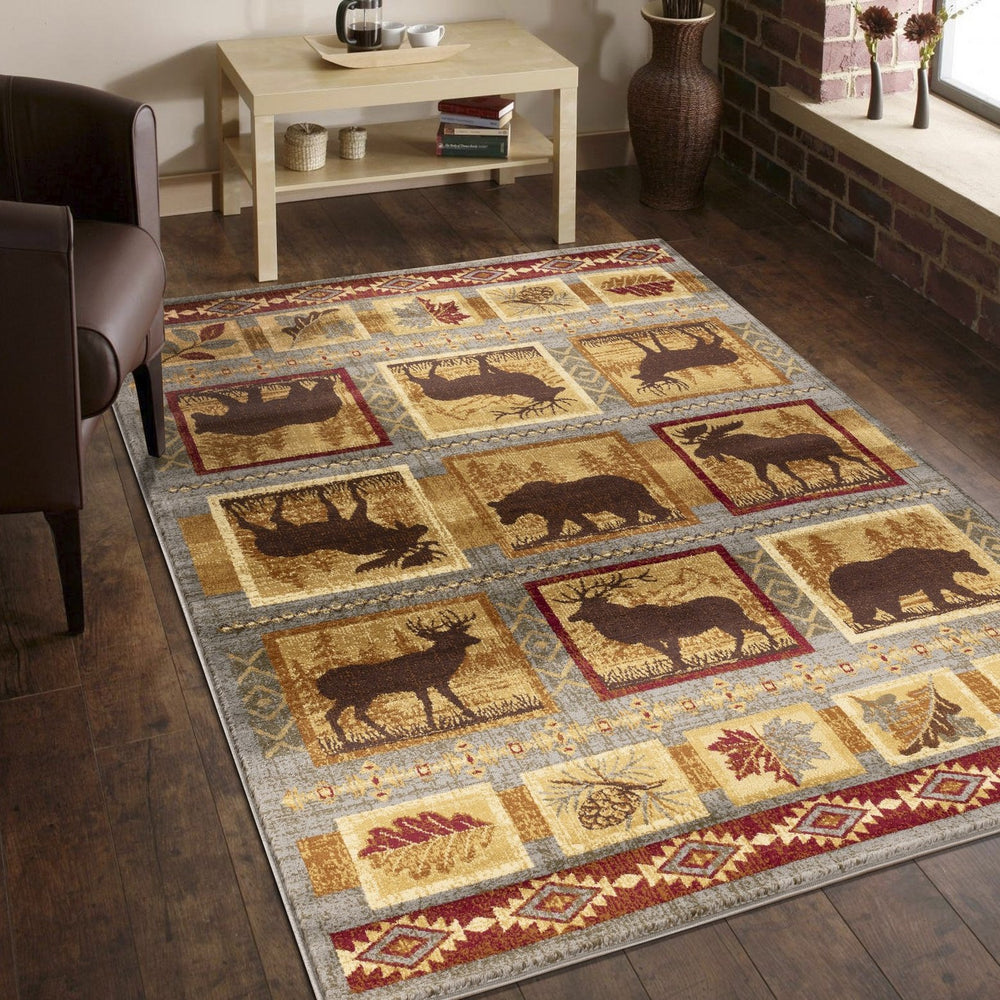 English Elm Nature'S Lodge-Inspired Area Rug – 2'7" X 7'3", Soft, Stain-Resistant, Durable For High-Traffic Areas B186P180954