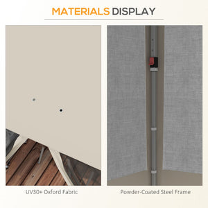 English Elm Outsunny 10' X 10' Instant Pop-Up Canopy Tent With Screened Netting, Uv-Resistant For Outdoor Fun W2225P174235-GIGA