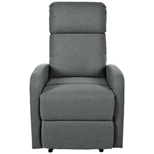 English Elm Christopher Knight Home® - Modern Recliner Plush Manual Recliner Chair with Ergonomic Support, 3-Position Backrest, Durable Fabric Comfort Charcoal N763P256491E