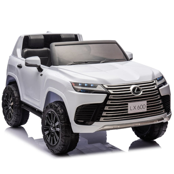 English Elm Licensed Lexus Lx600 24v Two Seater Kids Ride on Suv with Remote and Suspension White W1578P339060