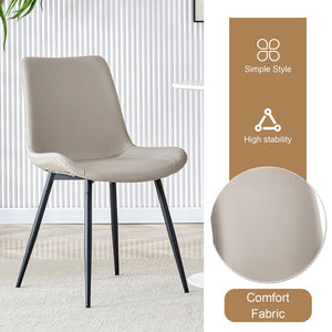 English Elm Table Set With Modern Grey Marble Mdf Top & Cushioned Chairs - Stylish, Durable, And Easy To Assemble W1151S03989-GIGA