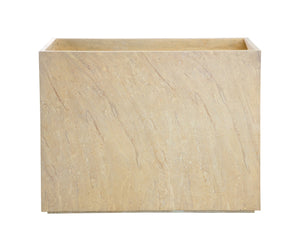 Sunpan LEILANI PLANTER - ELEGANT MODERN RECTANGULAR DESIGN FOR INDOOR AND OUTDOOR SPACES, ANTIQUE BRONZE Taupe 111138