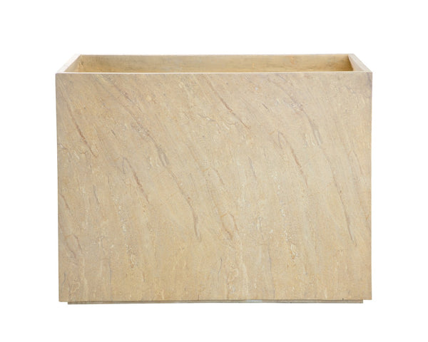 Sunpan LEILANI PLANTER - ELEGANT MODERN RECTANGULAR DESIGN FOR INDOOR AND OUTDOOR SPACES, ANTIQUE BRONZE Taupe 111138