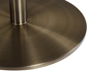 Sunpan Enco Bar Table - Stunning Art Deco Design with Solid Carrara Marble Top and Antique Gold Base Elegance Square - 32W x 32D x 41.5H