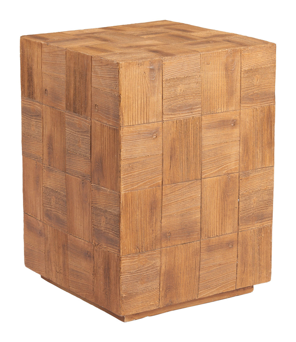 Zuo Modern Cetka Side Table - Contemporary Natural Design With Cast Metal, Perfect For Living Room Or Bedroom Decor Natural Metal 110190-zuo-modern