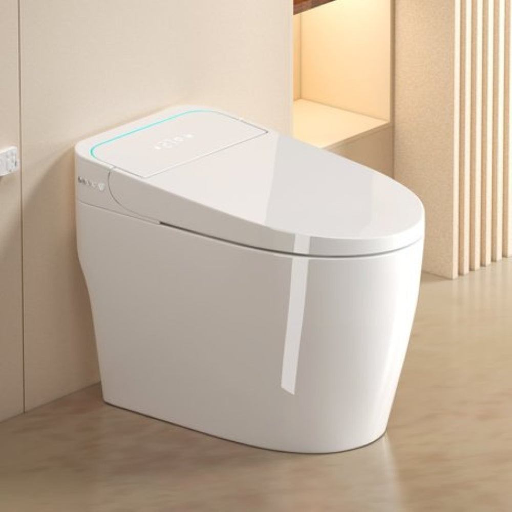 English Elm Unique Smart One Piece Toilet Bidet Combo with Auto Lid Warm Air Dryer Heated Seat W3133P476384