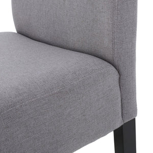 English Elm 30-inch Fabric Upholstered Barstool Set Rubberwood Frame with Lumbar Support 74503.00FLGRY