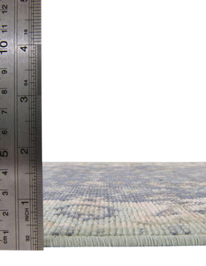 Unique Loom Whitney Bordeaux Machine Made Floral / Botanical Rug French Blue, Ivory/Light Blue/Gold/Gray/Light Green 2' 7" x 12' 0"