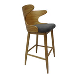 Christopher Knight Home® - Noble House - Kamryn Mid-Century Modern Upholstered Barstools (Set of 2)