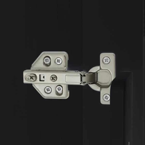 English Elm K&K Kitchen Island with Drop Leaf, Rolling Storage Cart with 3-Tier Pull-Out Organizer, Durable Wood Countertop Black WF531421AAB