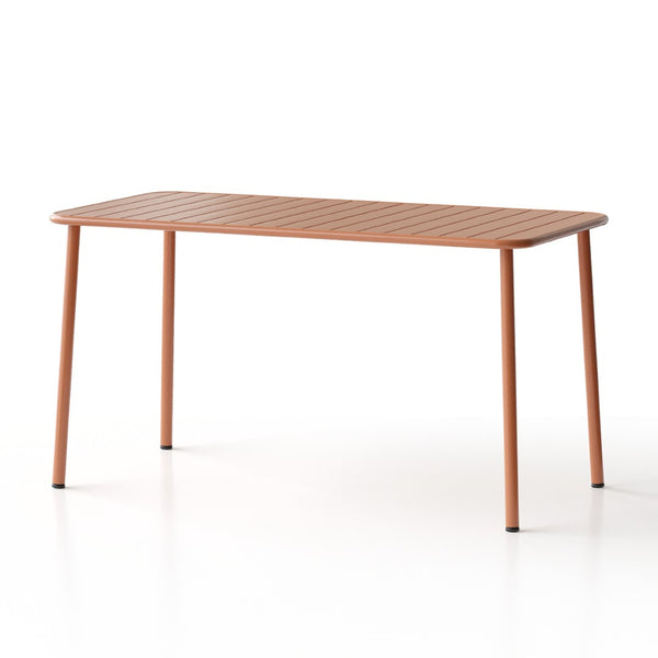 English Elm Sella Long Table In Claret Red - Stylish, Weather-Resistant Outdoor Dining For Balconies & Gardens W3318P308296-GIGA