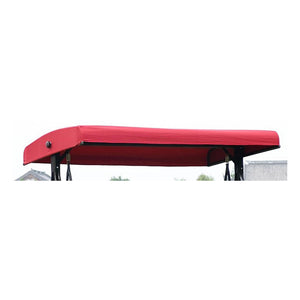 English Elm Garden Replacement Canopy Top for GT Porch Swing Model GCS00229C UV Resistant Polyester Cover, Retractable Shade Compatible with 12x9ft Pergola Frame Burgundy W419P329181