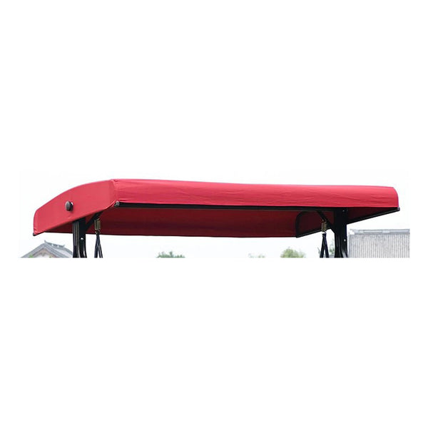 English Elm Garden Replacement Canopy Top for GT Porch Swing Model GCS00229C UV Resistant Polyester Cover, Retractable Shade Compatible with 12x9ft Pergola Frame Burgundy W419P329181