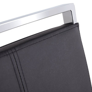 English Elm Table Modern Marble Dining Set - 71"X35.4" Tempered Glass Table With 8 Stylish Black Pu Chairs W1151S02117-GIGA