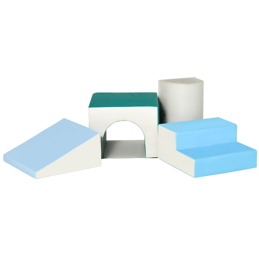 English Elm Qaba Four Piece Foam Toddler Climbing Set with Wipe Clean Pu Leather Safe Play W2225P217346