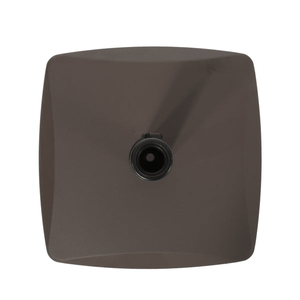 English Elm Christopher Knight Home® - UM-HOLDER Square 55 lbs Brown Concrete Base - Heavy-Duty 24x22x4 in Patio Umbrella Stand, Stable & Durable 54755.00BRN