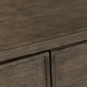 Crestview Collection Transitional Media Sideboard – Rustic Brown Tv Stand With Concealed Storage & Cord Management Solution Brown Solid Wood Cvfdr1206