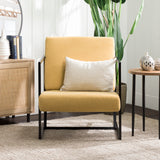 Soho Upholstered Chair with Metal Frame Mustard SOUACMU Walker Edison