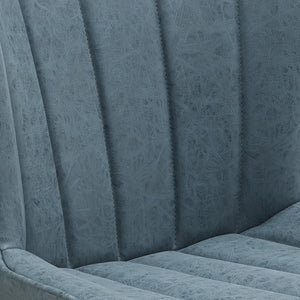 OSP Home Furnishings Kirkdale Height Adj Stool  - Set of 2 Navy