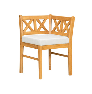 English Elm Farmhouse Solid Rubberwood Dining Chairs Set of 2 with Breathable Rattan Weave — Quiet Luxury Design Natural,White N842P294503A