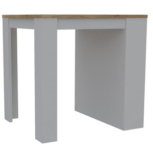 English Elm Alameda Modern Kitchen Island with Three Concealed Drawers, Multicolor Particle Board, 36.2" Top B128S00130