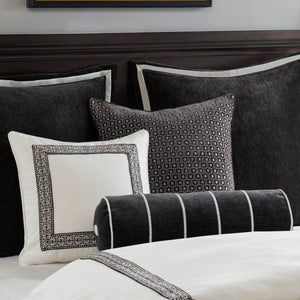 English Elm 9 King Jacquard Oversized Duvet Comforter Set with Shams & Decorative Pillows – Luxurious Bedding Ensemble Multicolor 22.83 L x 18.9 W x 17.32 H B035P319230