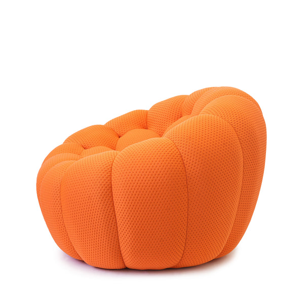 English Elm Bubble Bubble Armless Sofa Orange Modular Seat — Breathable 3D Knit, High-Density Foam Comfort, Kid-Safe Design B341P320929