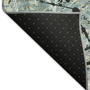 HomeRoots 5' X 8' Modern Abstract Artichoke Green Area Rug for Indoor & Outdoor Use - Stylish & Durable! 690004