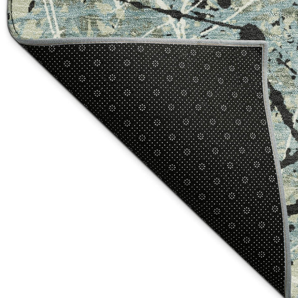 HomeRoots 5' X 8' Modern Abstract Artichoke Green Area Rug for Indoor & Outdoor Use - Stylish & Durable! 690004