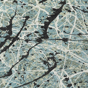 HomeRoots 5' X 8' Modern Abstract Artichoke Green Area Rug for Indoor & Outdoor Use - Stylish & Durable! 690004