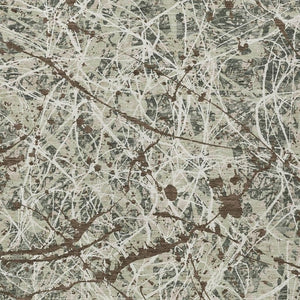 HomeRoots 10' Artichoke Green Abstract Washable Area Rug – Stylish, Durable Indoor/Outdoor Design for High Traffic 690014