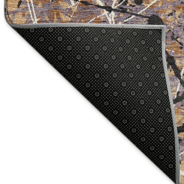 HomeRoots 9' X 12' Durable Rust Black Ivory Abstract Indoor Outdoor Area Rug - Stylish, Washable & Versatile! 690049