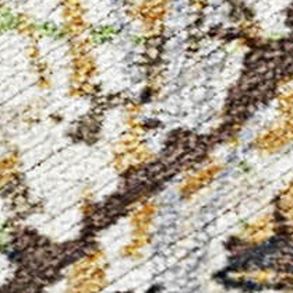 HomeRoots 5' X 8' Abstract Taupe Beige & Brown Area Rug - Stylish, Washable, Durable for Indoor/Outdoor Use 690052