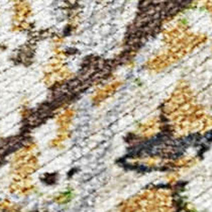HomeRoots 10' Stylish Taupe Beige & Brown Abstract Washable Area Rug - Perfect for Indoor & Outdoor Use! 690056