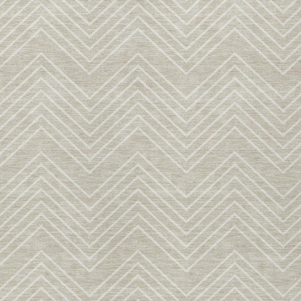 HomeRoots 8' X 10' Washable Beige and Ivory Geometric Area Rug - Modern Design for Indoor & Outdoor Spaces 690066