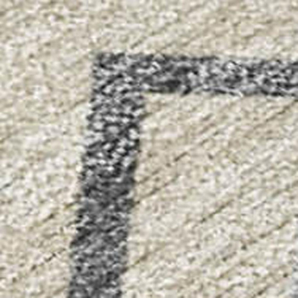 HomeRoots 10' Geometric Washable Area Rug in Beige, Ivory & Gray - Durable Indoor/Outdoor Elegance for All Spaces 690116