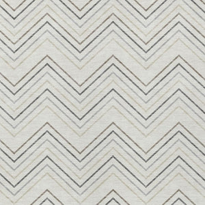 HomeRoots 9' X 12' Geometric Washable Area Rug in Ivory, Gray & Taupe – Perfect for Indoor & Outdoor Spaces! 690145