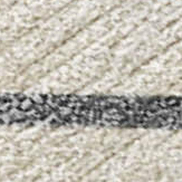 HomeRoots 5' Striped Washable Indoor Outdoor Area Rug - Durable Beige, Ivory & Brown Design for High-Traffic Spaces 690154