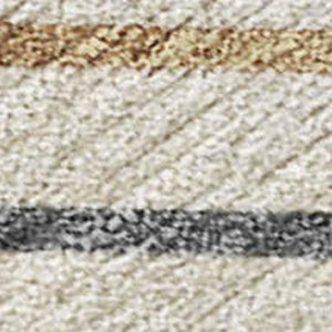 HomeRoots 10' Machine-Washable Beige, Ivory & Brown Striped Area Rug - Durable Indoor/Outdoor Decor for Homes 690158