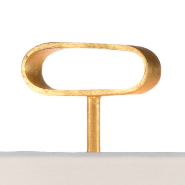 Chelsea House Cross Sculptural Lamp In Antique Gold Leaf Finish — 33.5" Tall Open-Frame Cross For Tables, Warm Glow 69022