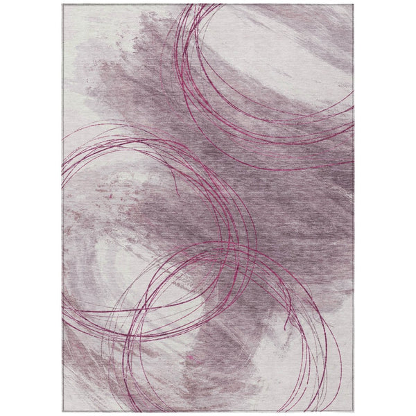 HomeRoots 10' X 14' Blush Ivory Pink Abstract Rug - Stylish, Washable Indoor/Outdoor Area Rug for Any Space 690350