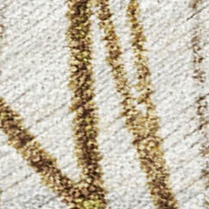 HomeRoots 9' X 12' Khaki Ivory and Brown Abstract Indoor Outdoor Rug - Durable, Washable & Stylish Design! 690355