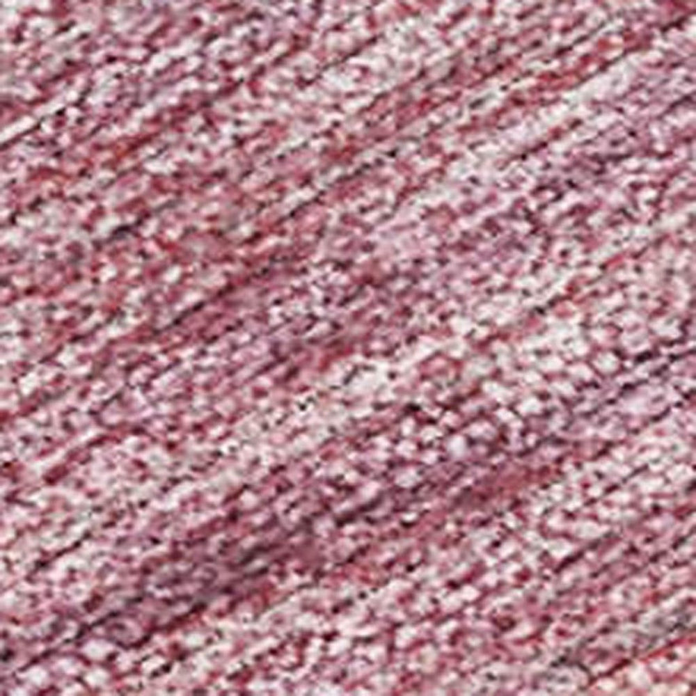 HomeRoots 9' Striped Salmon Peach Beige Area Rug – Washable, Durable, Indoor-Outdoor for High-Traffic Spaces 690415