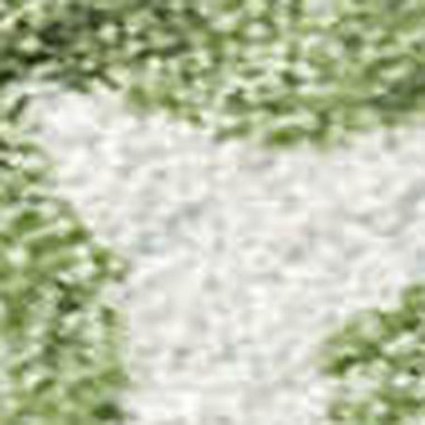 HomeRoots 9' Striped Artichoke Green Rug – Durable, Washable Indoor/Outdoor Area Rug for Stylish Living Spaces 690433