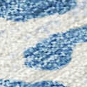 HomeRoots 9' Blue Ivory Brown Striped Washable Area Rug - Indoor/Outdoor, Stain Resistant, Easy Care, Stylish Design 690439